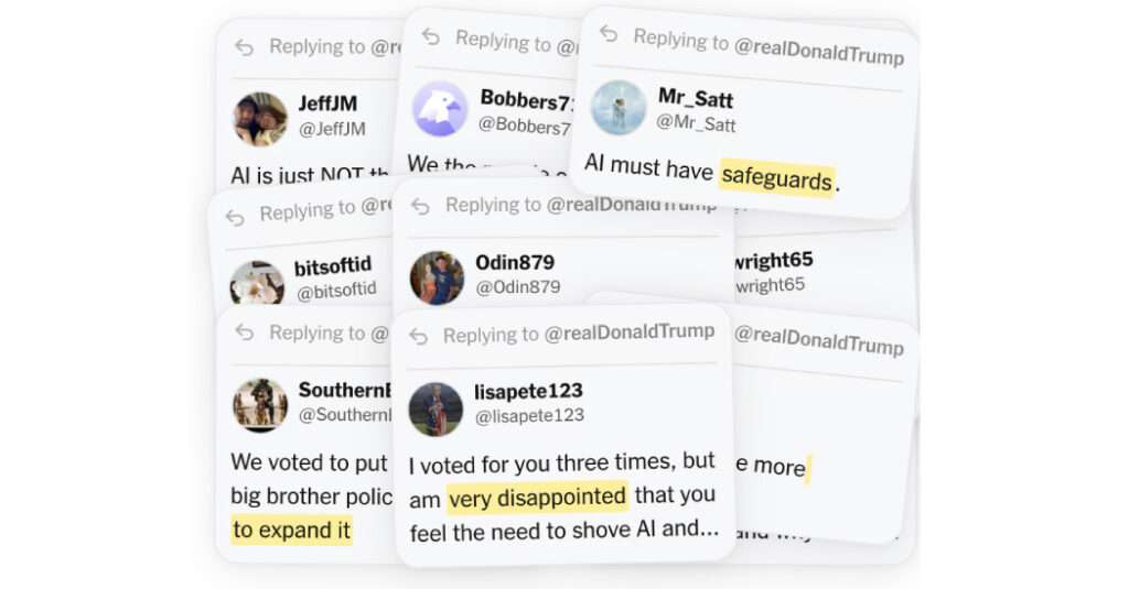 Trump Defended A.I. Data Centers on Truth Social. The Commenters Disagreed.