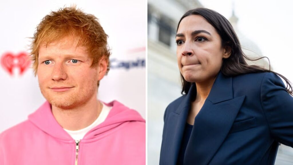 AOC Says the Real Problem in Ed Sheeran-Macklemore Fallout Is Stadium Owners’ Censorship: ‘Not Just About One Artist’