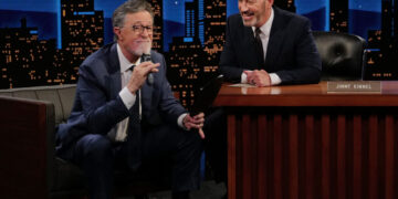 Stephen Colbert Returns to Late Night on ‘Jimmy Kimmel Live’