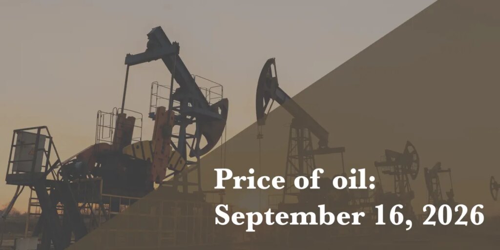 Current price of oil as of September 16, 2026