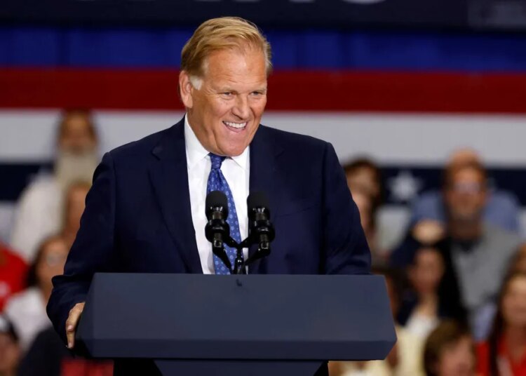 ‘Scared’ MAGA Senate nominee ridiculed as Dem opponent debates empty podium