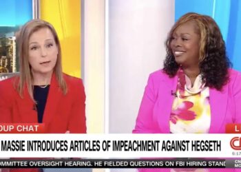Laughter as conservative’s stammering attempt to defend Trump backfires