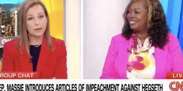 Laughter as conservative’s stammering attempt to defend Trump backfires