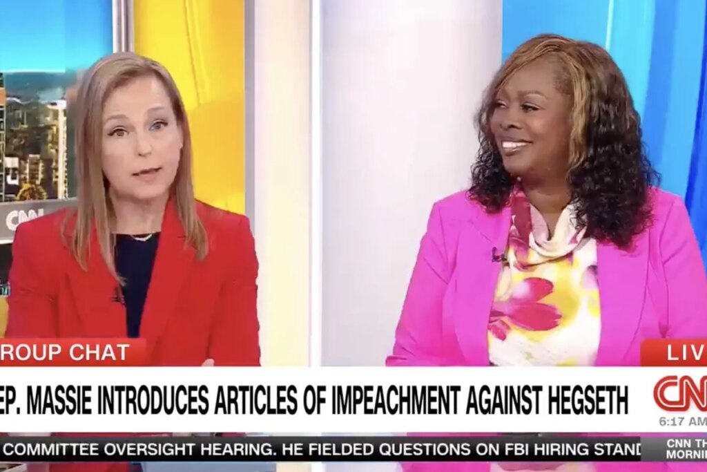 Laughter as conservative’s stammering attempt to defend Trump backfires