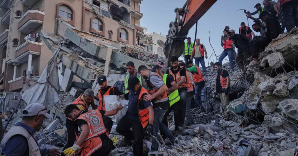 Building collapse in Gaza kills 21 as perilous conditions persist for Palestinians during truce