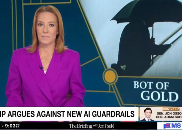 Jen Psaki Argues Trump Doesn’t Even Know What AI Is, It Just ‘Makes Him Feel Powerful’