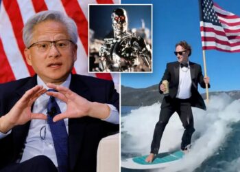 Meta’s Mark Zuckerberg, Nvidia’s Jensen Huang shrug off red-alarm AI warnings calling for government regulation