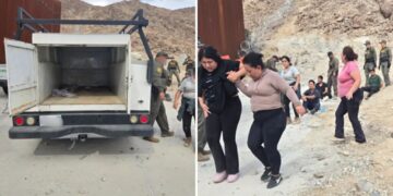 Border Patrol agents make shocking discovery as dozens of illegal migrants stuffed in back of truck in California desert