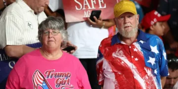 ‘This is sick’: Outrage as Trump taunts rallygoers with hurricane relief