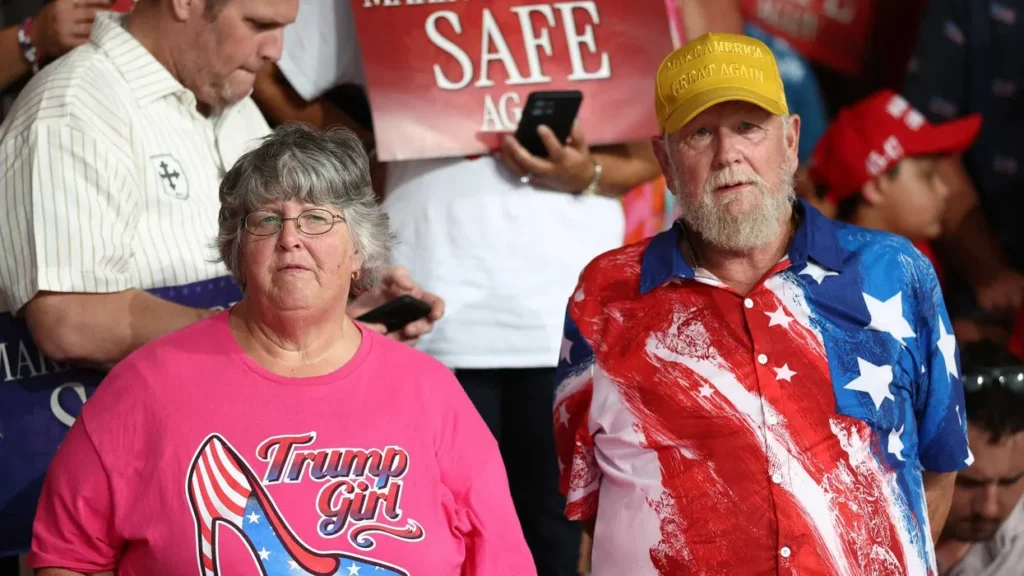 ‘This is sick’: Outrage as Trump taunts rallygoers with hurricane relief