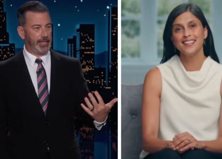 Jimmy Kimmel Edits Usha Vance’s Diaper Bank Ad to Mock Trump’s Age and Suggest Incontinence Issues
