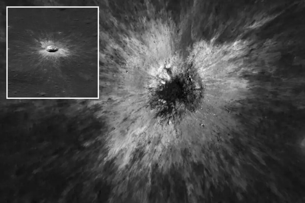 NASA spacecraft discovers huge new crater on the moon