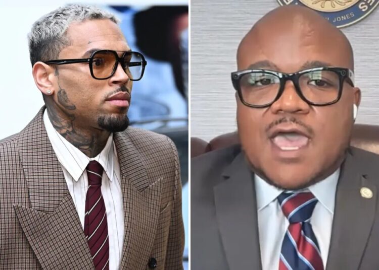 Chris Brown blasts Texas state rep Venton Jones who apologized for honoring him with award