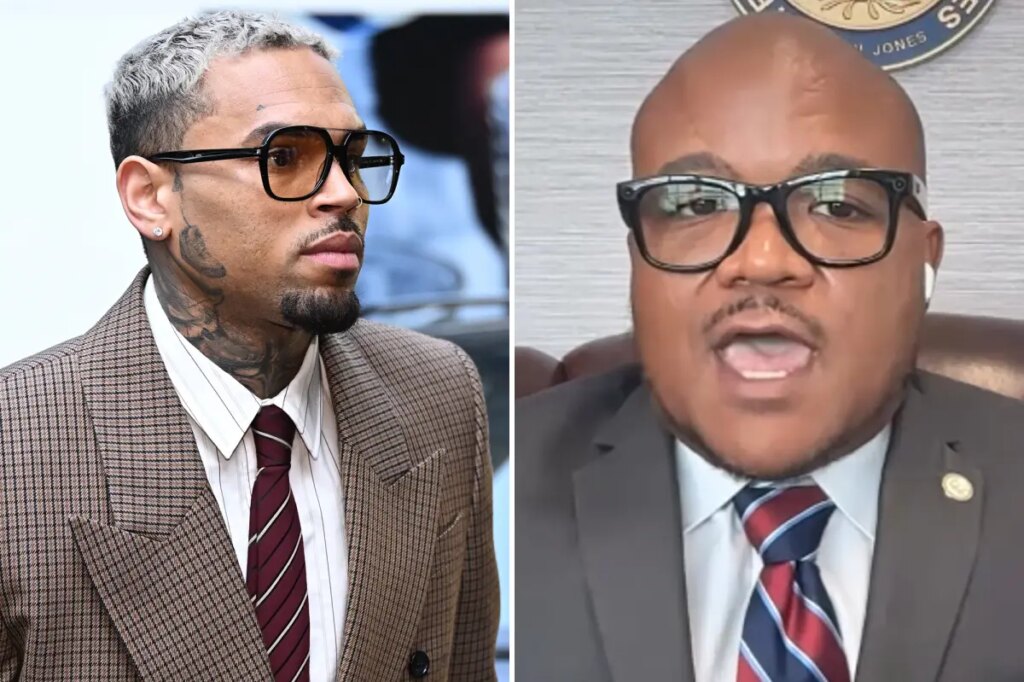 Chris Brown blasts Texas state rep Venton Jones who apologized for honoring him with award