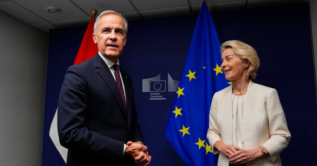 Carney Calls for E.U.-Canada Pact Amid ‘Ferocious Storm’