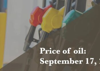 Current price of oil as of September 17, 2026