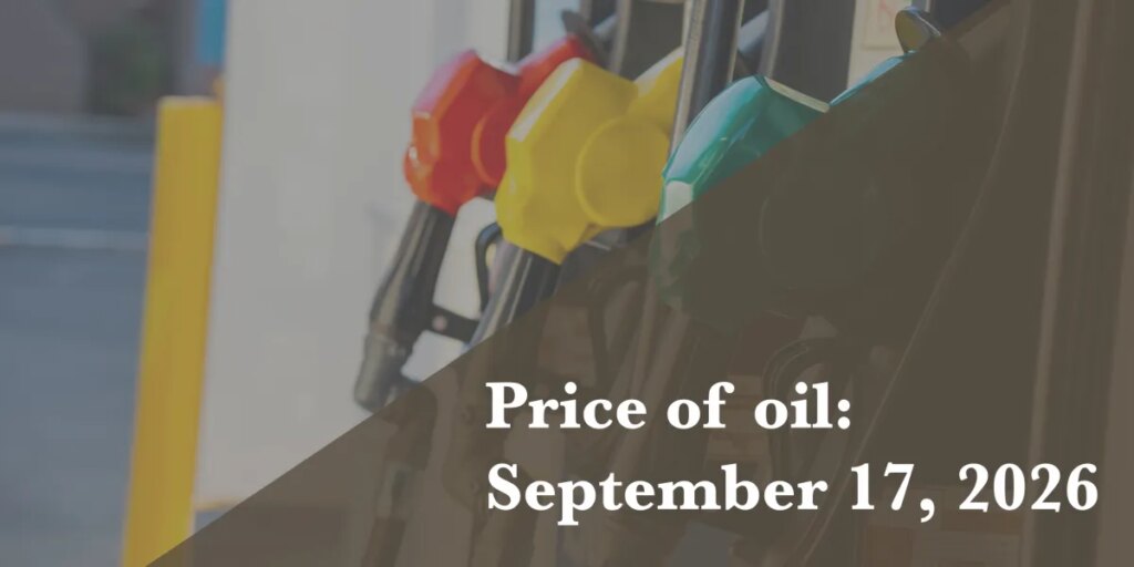 Current price of oil as of September 17, 2026