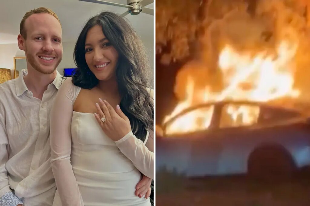 Bride-to-be, 28, among three killed in horrific fiery ejection crash in California