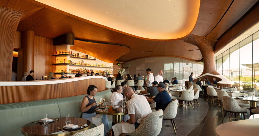 Inside Skywalker Grill, the Lucas Museum’s rooftop restaurant that is already impossible to book