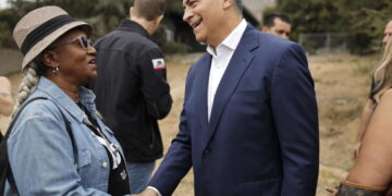 Governor’s race heats up as Becerra meets fire victims, Hilton blames Dems for high cost of living