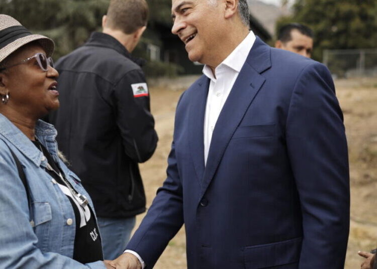Governor’s race heats up as Becerra meets fire victims, Hilton blames Dems for high cost of living