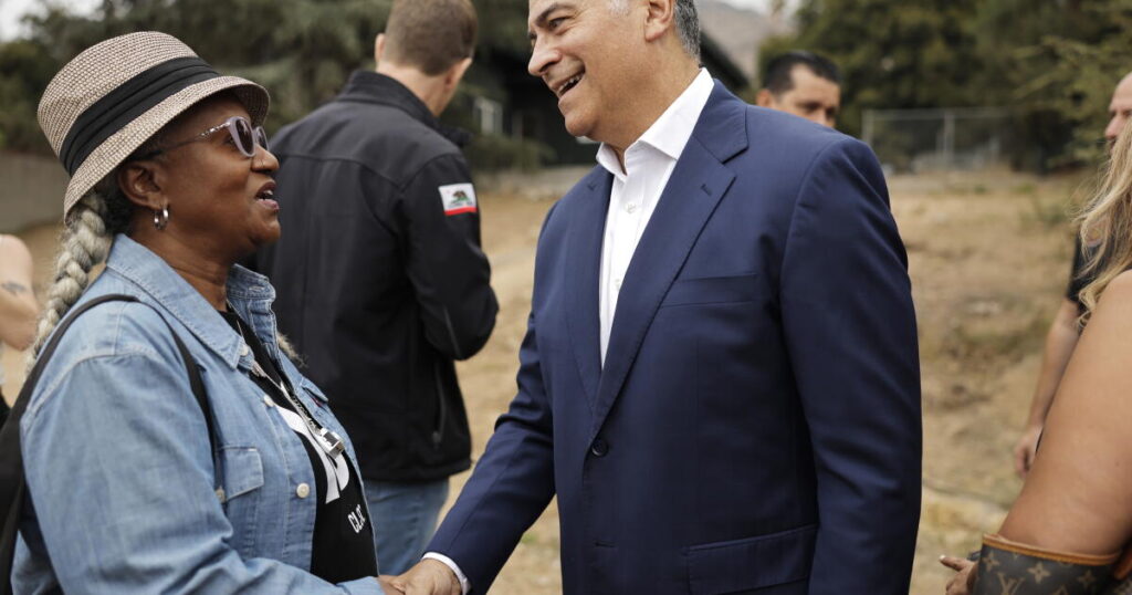 Governor’s race heats up as Becerra meets fire victims, Hilton blames Dems for high cost of living