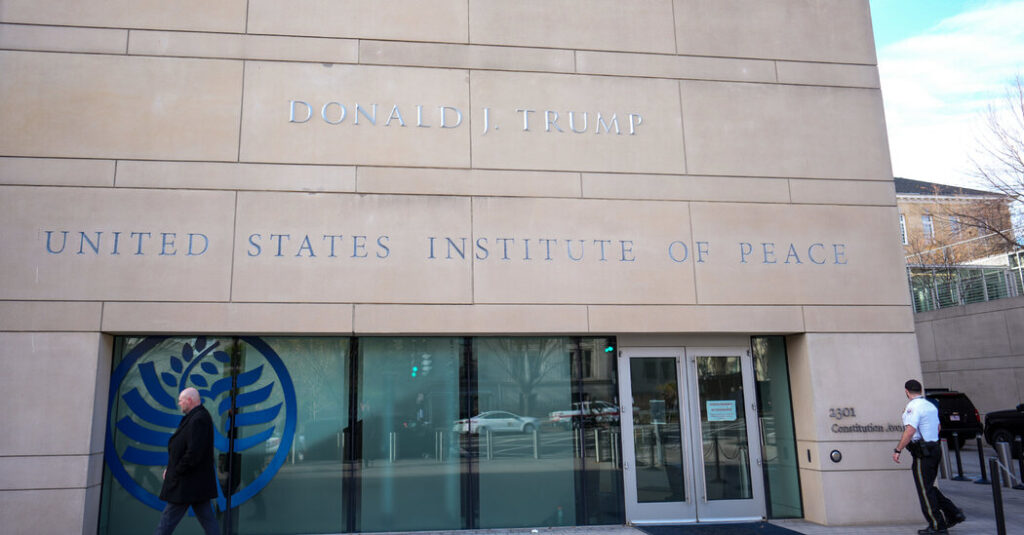 Former Institute of Peace Workers Warn Trump May Push to Engrave Name on Building