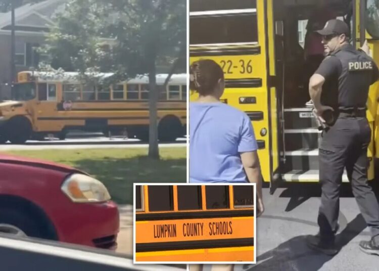 Georgia parents face charges for storming school bus after claiming driver locked kids inside without AC