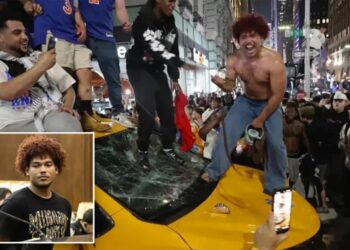 Florida man Saul Vargas justifies smashing NYC taxi during Knicks celebration because ‘it was my birthday’