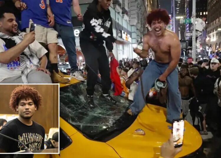 Florida man Saul Vargas justifies smashing NYC taxi during Knicks celebration because ‘it was my birthday’