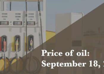 Current price of oil as of September 18, 2026