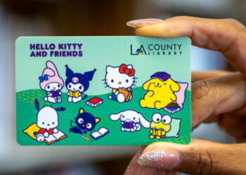 ‘Super cute’ Hello Kitty cards draw crowds to the L.A. County Library