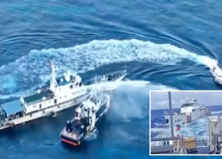China Coast Guard vessel rams and damages Philippine boat on refueling mission