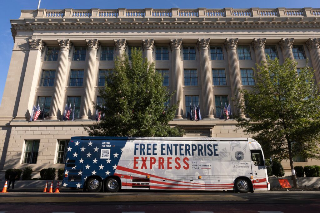 The nation’s premier business group is hitting the road to stamp out socialism