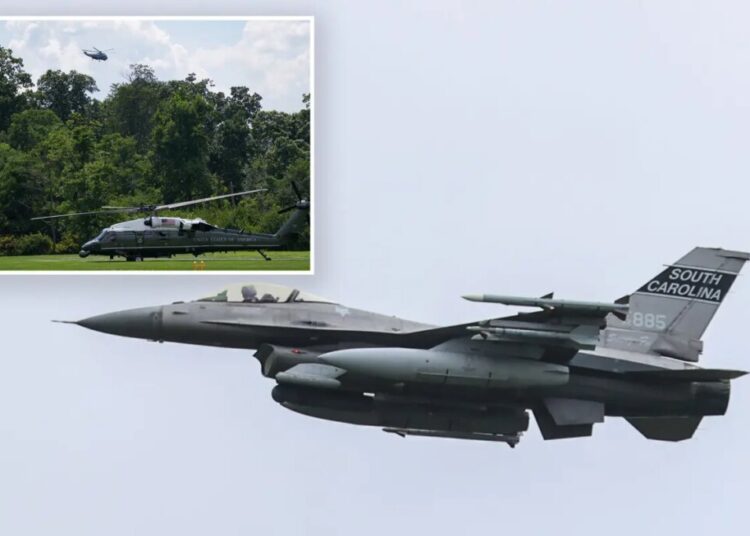 Fighter jet dramatically intercepts aircraft flying over Camp David’s restricted airspace — causing concern with Trump in town
