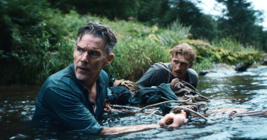 Ethan Hawke survives the wilderness and greed in 1970s throwback ‘The Weight’