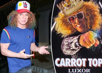 Carrot Top’s Las Vegas shows thrown into uncertainty as comedian remains hospitalized