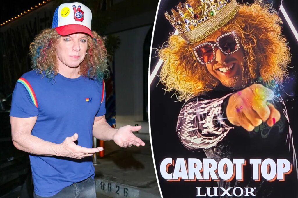 Carrot Top’s Las Vegas shows thrown into uncertainty as comedian remains hospitalized