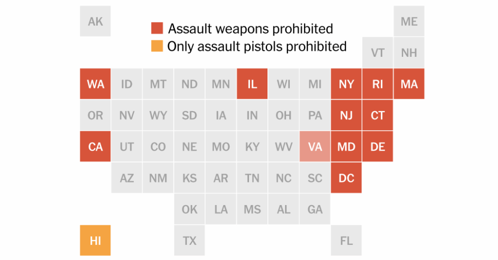 Tracking Assault Weapons Bans Across the Country