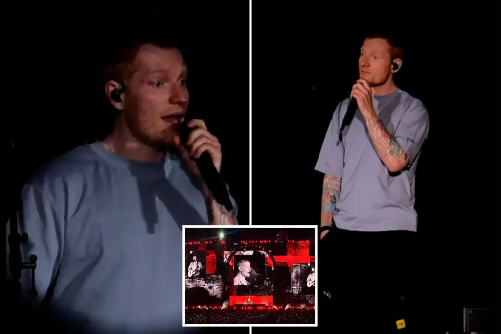 Ed Sheeran weeps on stage, says Israel’s actions in Gaza ‘unjustifiable’ in emotional first speech since Macklemore fiasco