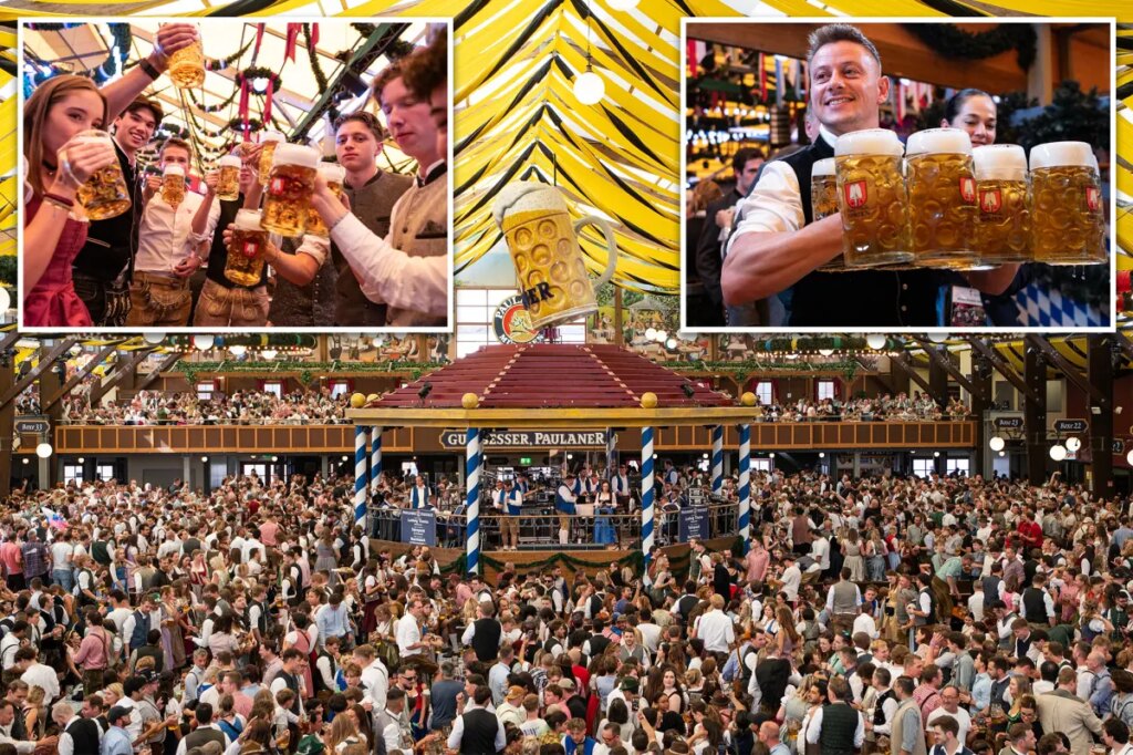 Germany’s Oktoberfest kicks off rowdy festivities as mayor taps first beer keg