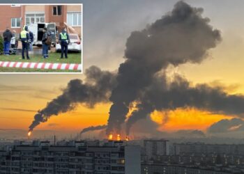 Two dead in massive Ukrainian drone attack on Moscow region, oil refinery