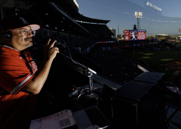 ‘I try to bring the energy.’ Michael Araujo living his dream as the voice of Angel Stadium