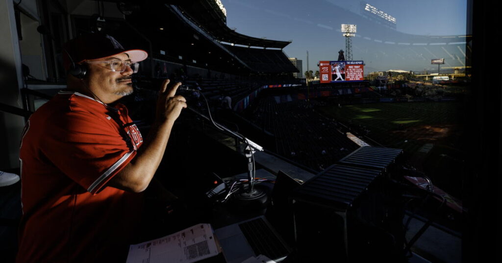 ‘I try to bring the energy.’ Michael Araujo living his dream as the voice of Angel Stadium