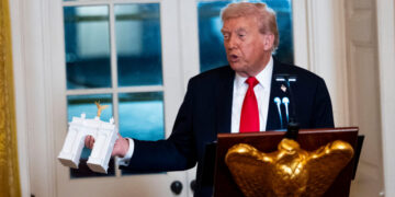 Trump Says His Contested Arch Would House Drones and Snipers