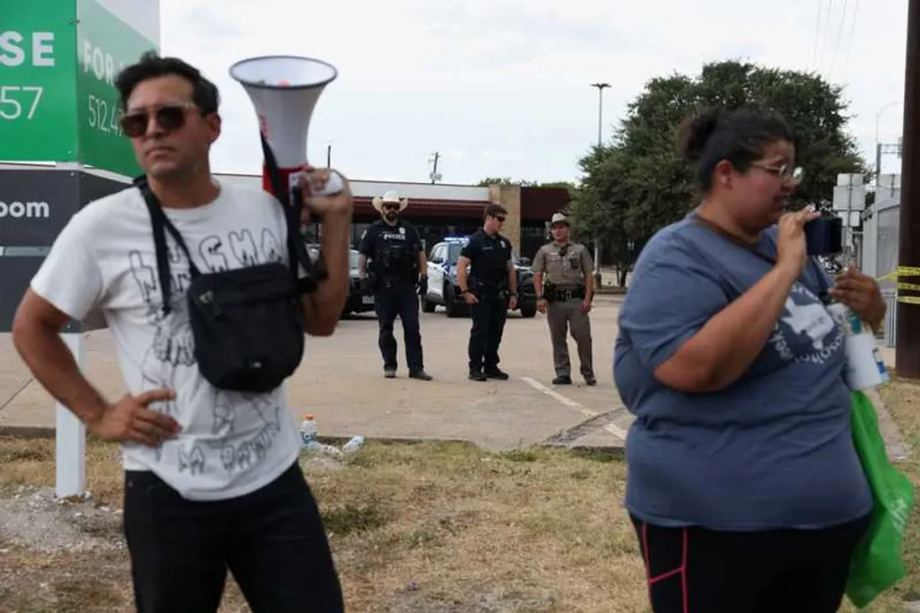 Protest erupts after one person shot and wounded by ICE in Austin: report