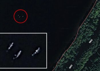 Google Earth image captures mysterious figures under Loch Ness’ surface