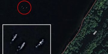 Google Earth image captures mysterious figures under Loch Ness’ surface