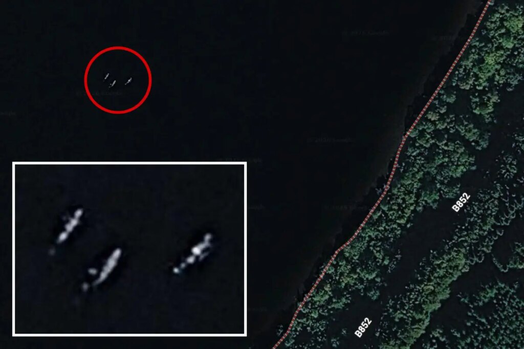 Google Earth image captures mysterious figures under Loch Ness’ surface