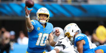 Justin Herbert and Chargers unravel in fourth quarter, again, in loss to Raiders